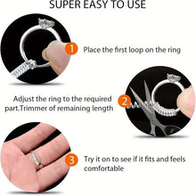 Load image into Gallery viewer, 4-Piece Set: Invisible Silicone Ring Size Adjusters – Unisex, Flexible, Minimalist