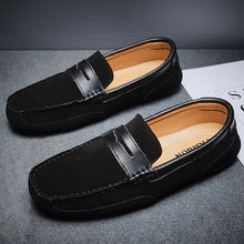 Load image into Gallery viewer, Men's Color-block Slip-On Loafer | Genuine Leather Casual Shoes