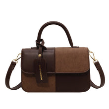 Load image into Gallery viewer, Women's Contrasting Color Patchwork Crossbody Shoulder Bag - Compact Square Handbag by Sarah Express