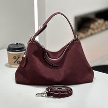 Load image into Gallery viewer, Genuine Leather Crossbody Tote Bag