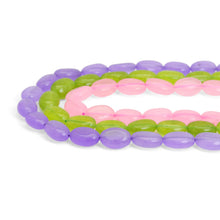 Load image into Gallery viewer, Flat Oval Jade Smooth Beads, Sku#U1948