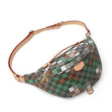 Load image into Gallery viewer, Women's Retro Plaid Crossbody Shoulder Bag - PU Leather Casual Handbag with Adjustable Strap