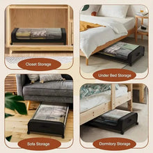 Load image into Gallery viewer, Under-Bed Storage Drawer with Wheels Multipurpose with Clear Window &amp; Label