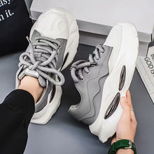 Load image into Gallery viewer, Men's Platform Casual Sneakers - Breathable Mesh Lace-Up Tennis Shoes