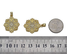 Load image into Gallery viewer, CZ North Star on Flower Charm, Sku#LK625