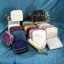Load image into Gallery viewer, Tassel Crystal Pearl Jewelry Bag – Bracelet &amp; Bangle Storage Pouch