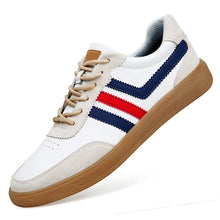 Load image into Gallery viewer, Men's Leather Height-Boosting Sneakers with Rubber Sole - Casual Elevator Shoes
