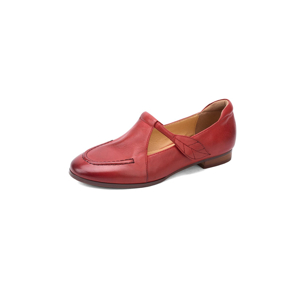 Full Grain Leather Mary Jane Flats