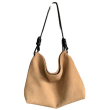 Load image into Gallery viewer, Luxury Vintage Suede Leather Shoulder Bag – Large Capacity Women's Hobo Bag