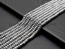Load image into Gallery viewer, Quality Natural Silver Hematite beads,Rondelle Faceted Beads, Sku#S116