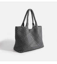 Load image into Gallery viewer, Handwoven Woven Shoulder Bag - Premium PU Leather Underarm Bag for Women