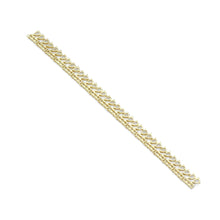 Load image into Gallery viewer, Gold Silver CZ Teardrop Dangle Tennis Chain Connector, Sku#A263