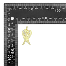 Load image into Gallery viewer, CZ Gold Huggie Angel Wings Charm Pendant, Sku#LK1192