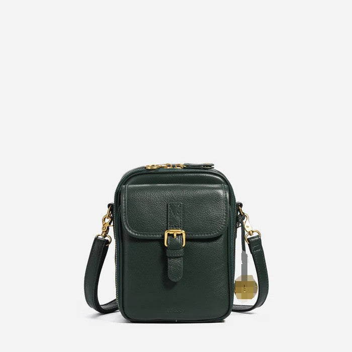 Women's Small Crossbody Bag - PU Leather Shoulder Purse with Adjustable Strap