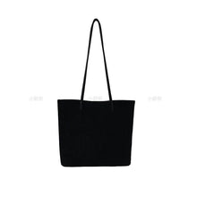 Load image into Gallery viewer, Retro Suede-Like Fabric Simple Handheld Shoulder Tote Bag