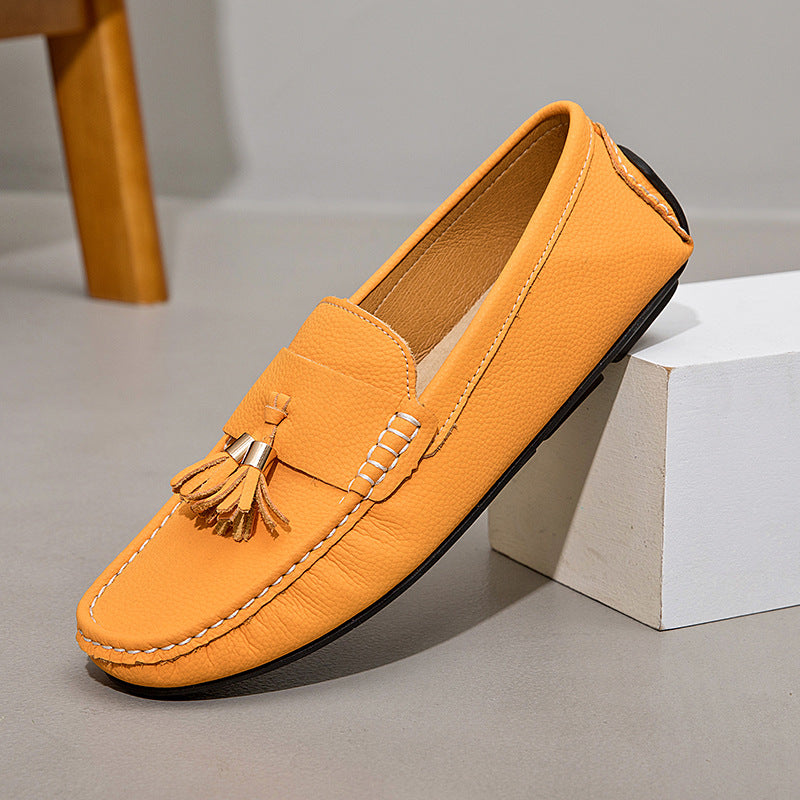 Men's Versatile Slip-On Casual Loafer Shoes | Breathable Suede Leather Comfort Flats