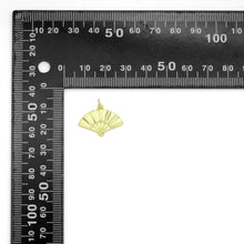 Load image into Gallery viewer, Gold Fan Shape Charm Pendant, Sku#LK1182