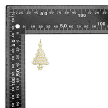 Load image into Gallery viewer, White Pearl Christmas Trees Charm Pendant,Sku#A480