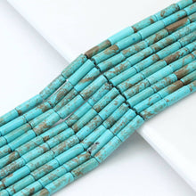 Load image into Gallery viewer, 4x13mm Smooth Tube Turquoise Beads, Sku#U1829