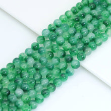 Load image into Gallery viewer, Green Jade Round Smooth Beads, Sku#U2017