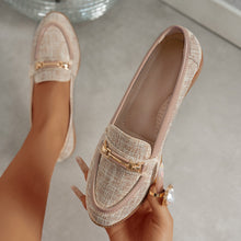 Load image into Gallery viewer, Stitched Flat Loafers – Slip-On Round Toe