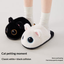 Load image into Gallery viewer, Cozy Cat Slippers with Fleece Lining - Warm Indoor House Shoes for Women &amp; Men