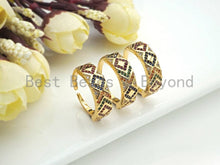 Load image into Gallery viewer, CZ Pavé Band Open Ring, Sku#X163