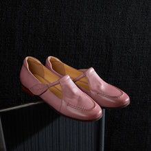 Load image into Gallery viewer, Full Grain Leather Mary Jane Flats