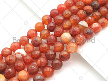 Load image into Gallery viewer, Dark Orange Fire Agate, Round Faceted 12mm, UA141C