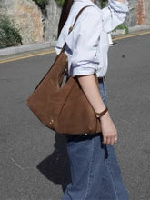 Load image into Gallery viewer, Matte Retro Commuter Tote Shoulder Bag
