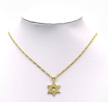 Load image into Gallery viewer, Gold CZ Hexagram Charm, Sku#LX73