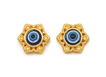 Load image into Gallery viewer, Evil Eye Hexagram Spacer Charm beads, Sku#LX12