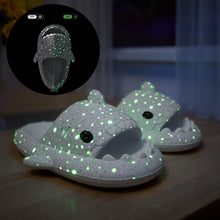 Load image into Gallery viewer, Shark Slippers Glow House Slippers