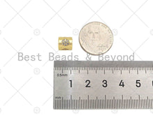 Load image into Gallery viewer, CZ Micro Pave Circle On Large Hole Tube Spacer Beads, Sku#C118