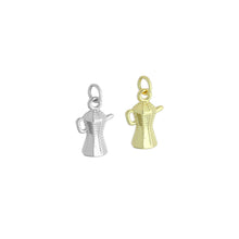 Load image into Gallery viewer, Gold Silver Coffeepot teapot Charm Pendant,Sku#LX854