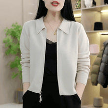 Load image into Gallery viewer, Womens Loose-fitting Short Versatile Zip-up Jacket