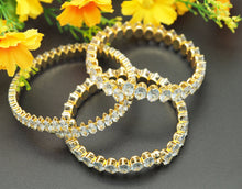 Load image into Gallery viewer, Gold Filled Big CZ Around Bracelet, Adjustable Baracelet, sku#C128
