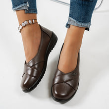 Load image into Gallery viewer, Women's Chanel-Style Flat Loafers with Metal Buckle &amp; Tassel Detail
