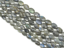 Load image into Gallery viewer, Natural Quality Faceted Oval Labradorite Beads, Sku#HY09