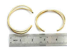 Load image into Gallery viewer, CZ Crisscross Cuff Bracelet, Sku#X24