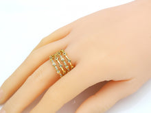 Load image into Gallery viewer, CZ Multi Lines Star Ring, Sku#X208