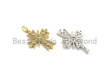 Load image into Gallery viewer, Large CZ Micro Pave Fancy Cross Pendant, F640