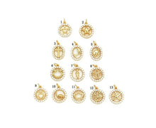 Load image into Gallery viewer, CZ Cross star heart angel smiley face crown starfish Charm, Sku#JL87