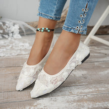 Load image into Gallery viewer, Women's Floral Pointed-Toe Flat Loafers - Slip-On Casual Shoes