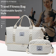 Load image into Gallery viewer, Large Capacity Quilted Crossbody Travel Bag