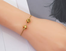 Load image into Gallery viewer, Gold Enamel Spacer Beads, Sku#LX72