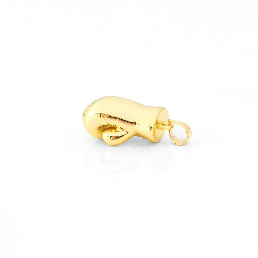 Gold 3D Boxing Glove Charm, Sku#LX235