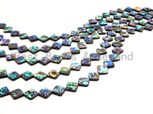 Load image into Gallery viewer, Natural Abalone Flat Diamond Shape Shell beads, SKU#R8C