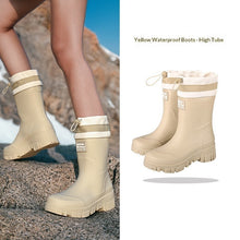 Load image into Gallery viewer, Women's Waterproof Tall Rain Boots | Non-Slip Knee-High &amp; Mid-Calf | All-Season