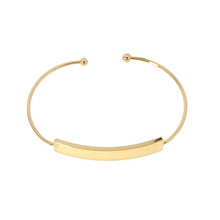 Load image into Gallery viewer, Gold Bar Adjustable Bracelet, Sku#B351